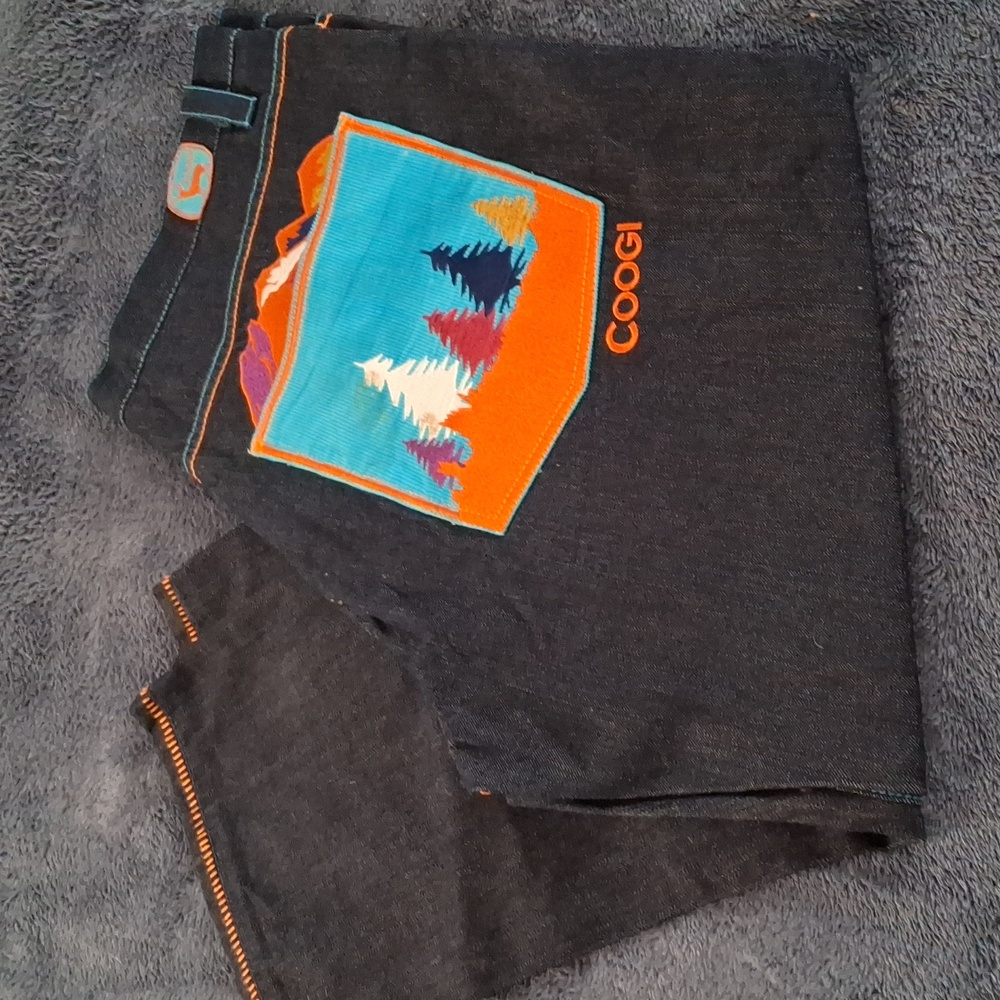 Vintage Y2k Coogi Jeans Mens 42x29 Mountain Rare Denim Baggy Streetwear